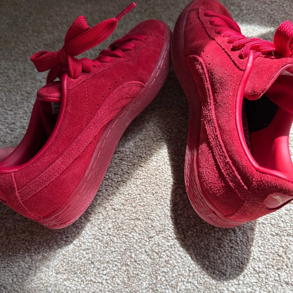 Puma Red Suede Sneakers - Picture 8 of 8
